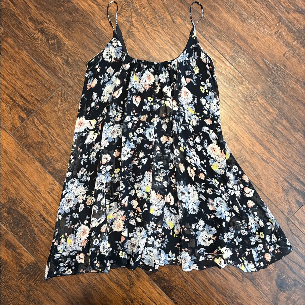 Floral Spaghetti Strap Tunic Shirt